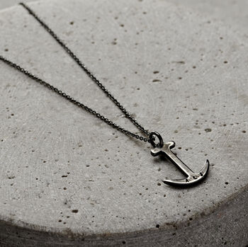 Personalised Men’s Anchor Necklace, 3 of 6