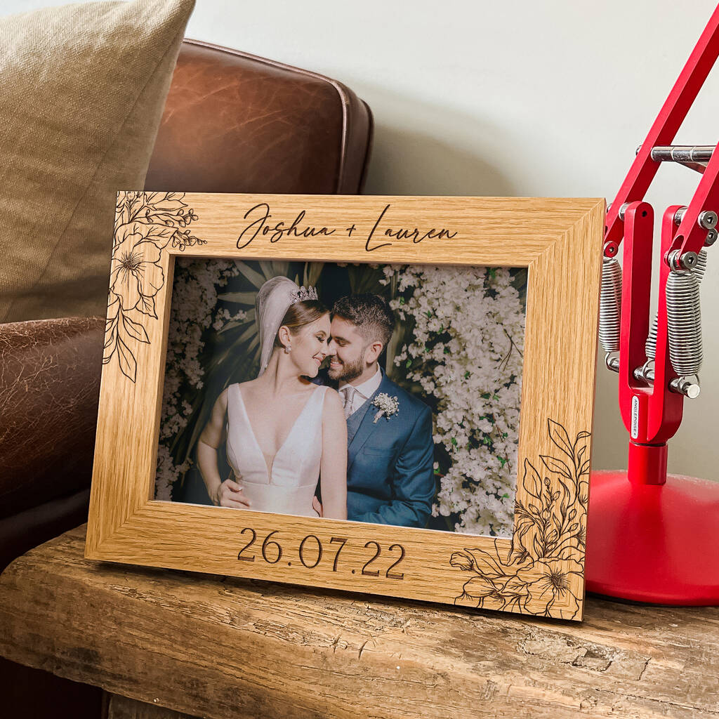 Personalised Wedding Couples Picture Frame By Secret Creation
