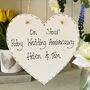 Personalised Ruby Wedding Anniversary Gift Heart, thumbnail 4 of 4