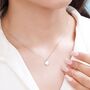 Sterling Silver Tiny Spade Pendant Necklace, thumbnail 2 of 12