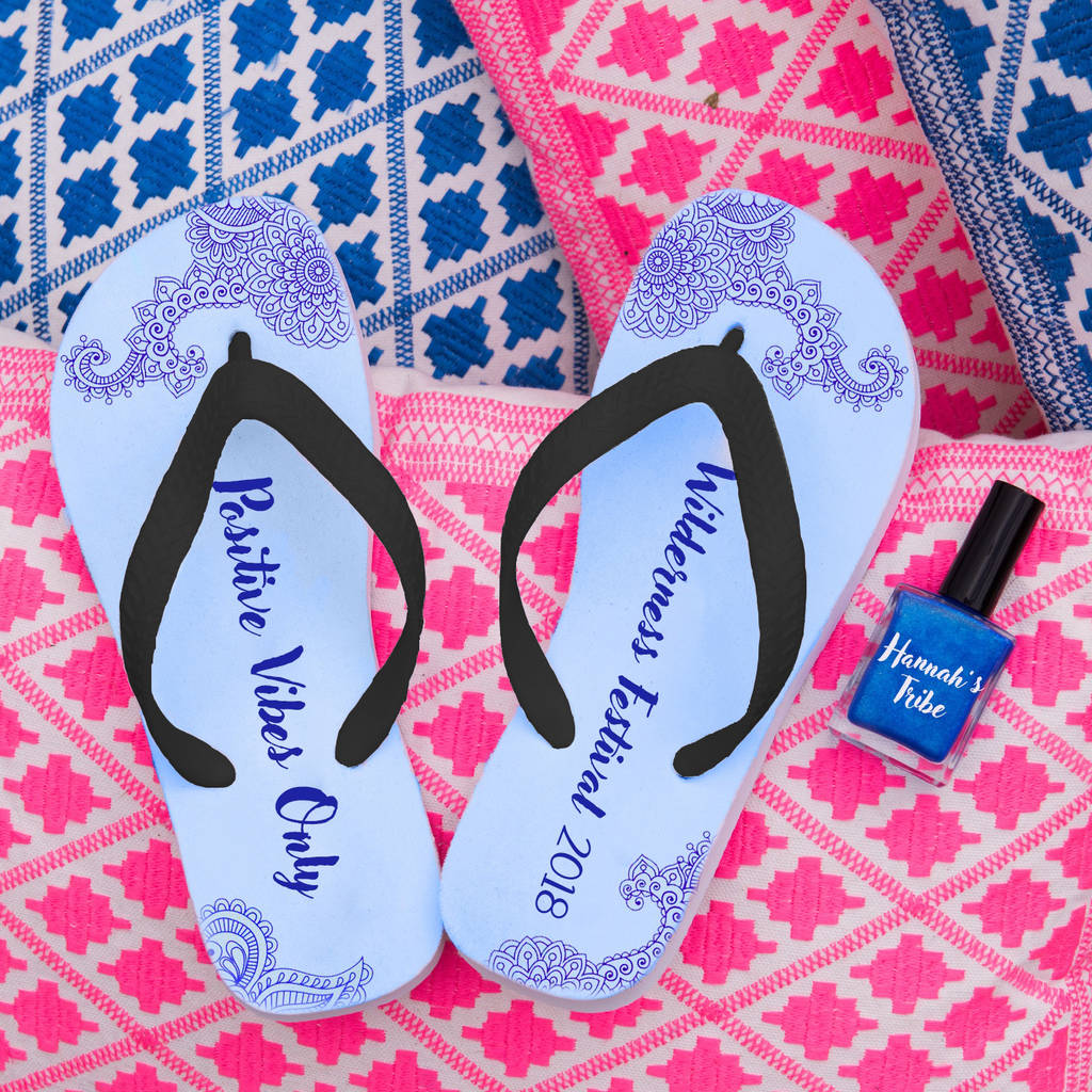 Personalised Flip Flops With Matching Nail Polish, 1 of 4