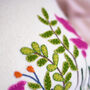 Personalised Handmade Wool Felt Floral Cushion, thumbnail 4 of 5