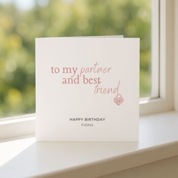 Personalised Birthday Card For Partner Her, 2 of 7