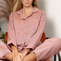 Women’s Premium Cotton Geometric Floral Pattern Pyjamas, thumbnail 3 of 9