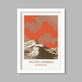 Blencathra Saddleback Lake District Poster Print, 2 of 4
