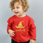 Children's Personalised Elf Christmas Jumper Sweatshirt, thumbnail 5 of 5