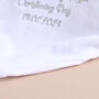 Personlaised Faux Fur White Blanket For Christening, thumbnail 2 of 8