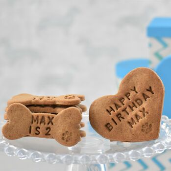 Personalised 'Happy Birthday' Dog Biscuits Gift Set, 2 of 7