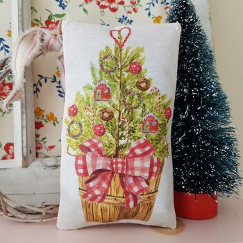 Christmas Illustration Scented Fabric Gift Pillow, 10 of 10