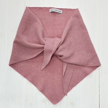 Lambswool Knitted Triangle Scarf, 11 of 12