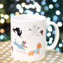 Cute Dachshund Winter Fun Dog Gift Mug, thumbnail 6 of 8