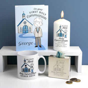 Personalised First Holy Communion Candle Gift, 3 of 3