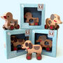 Baby Bell Rollers Set Of Three: Dog + Duck + Elephant, thumbnail 1 of 7