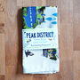 Peak District Tea Towel, Illustrated Derbyshire Map, thumbnail 2 of 5