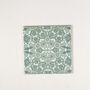 Aqua Pomegranate Handprinted Ceramic Tile, thumbnail 2 of 11