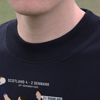 Scotland Vs Denmark World Cup Qualifier Oversized T Shirt, 9 of 10