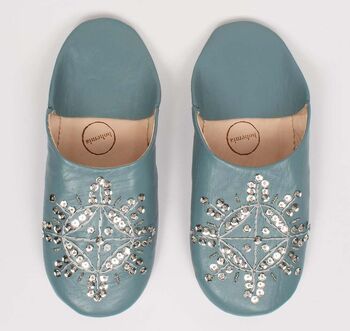 Leather Sequin Babouche Slippers | New Colours Added, 2 of 12