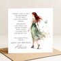 21st Birthday Card With Message Personalised For Niece, thumbnail 2 of 8