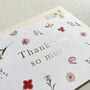Anna Floral Thank You Card, thumbnail 2 of 2