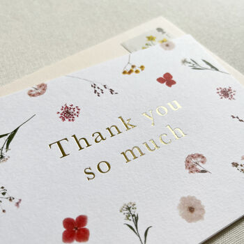 Anna Floral Thank You Card, 2 of 2