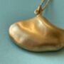 22ct Gold Vermeil Slender Shell Pendant Necklace, thumbnail 1 of 4