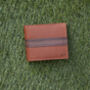 Personalised English Leather Tan Trifold Men's Wallet, thumbnail 3 of 12