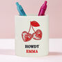 Personalised Cherry Make Up Brush Holder, thumbnail 2 of 3