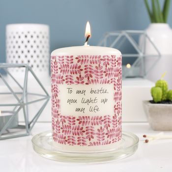 Best Friend Personalised Candle Gift For Her, 6 of 9
