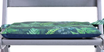 Ferns Woodland Water Resistant Garden Cushion Seat Pads, 8 of 8