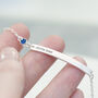 Personalised Silver Plated Birthstone Crystal Bracelet, thumbnail 1 of 12