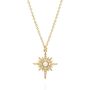 North Star Bridesmaid Pendant Necklace | Gold Plated, thumbnail 4 of 7
