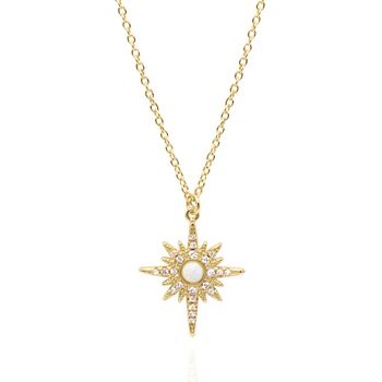 North Star Bridesmaid Pendant Necklace | Gold Plated, 4 of 7