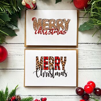 Merry Christmas Pack Of Four Cards, 2 of 4