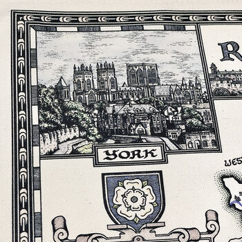 Yorkshire Map Tea Towel, 12 of 12