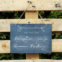 Personalised Wedding Hanging Slate Sign, thumbnail 2 of 2
