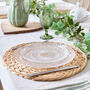 Lakelyn Woven Water Hyacinth Round Placemat, thumbnail 3 of 3