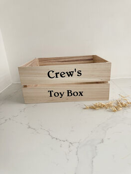 Large Personalised Wooden Storage Box, 3 of 8