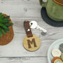 Personalised Wooden Initial Keyring, thumbnail 3 of 6