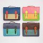 Multicoloured Recycled Leather Satchel, thumbnail 1 of 8