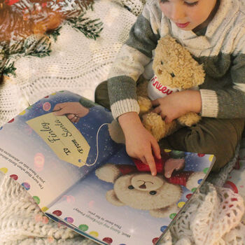 Personalised Christmas Story Book And Teddy Bear, 2 of 12