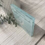 Personalised Blue Elephant Baby Acrylic Block Keepsake, thumbnail 5 of 6