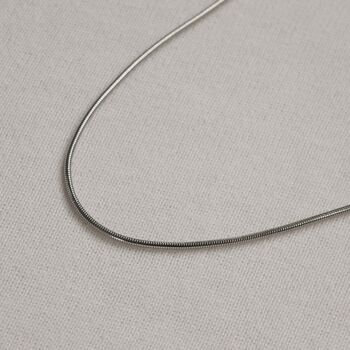 Snake Chain Stainless Steel Necklace, 4 of 6