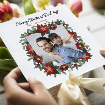 Personalised Dad Christmas Photo Card, 5 of 7