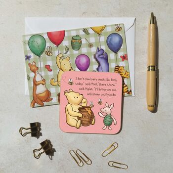 Winnie Cheer Up Coaster With Free Gift Card, 2 of 6