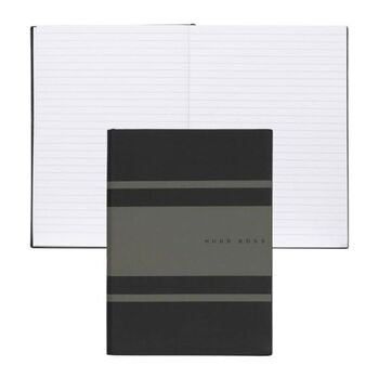 Personalised Hugo Boss Gear Lined Notebook – Khaki A5, 3 of 6