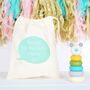 Wooden Bear Toy And Personalised Bunny Rabbit Bag, thumbnail 2 of 5