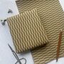 Green Checkerboard Pattern Fibre 450 X 320mm Size Wrapping Paper Sheet, thumbnail 4 of 4