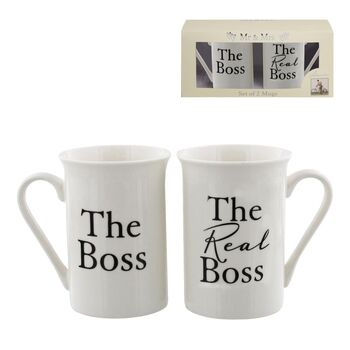 The Boss Mug Set – ‘The Boss’ And ‘The Real Boss’, 2 of 5