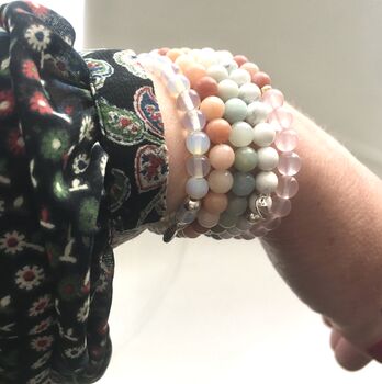 Balancing Pink Opal Bracelet Gift Set, 6 of 12