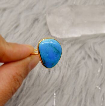 Gold Turquoise Ring, 7 of 10